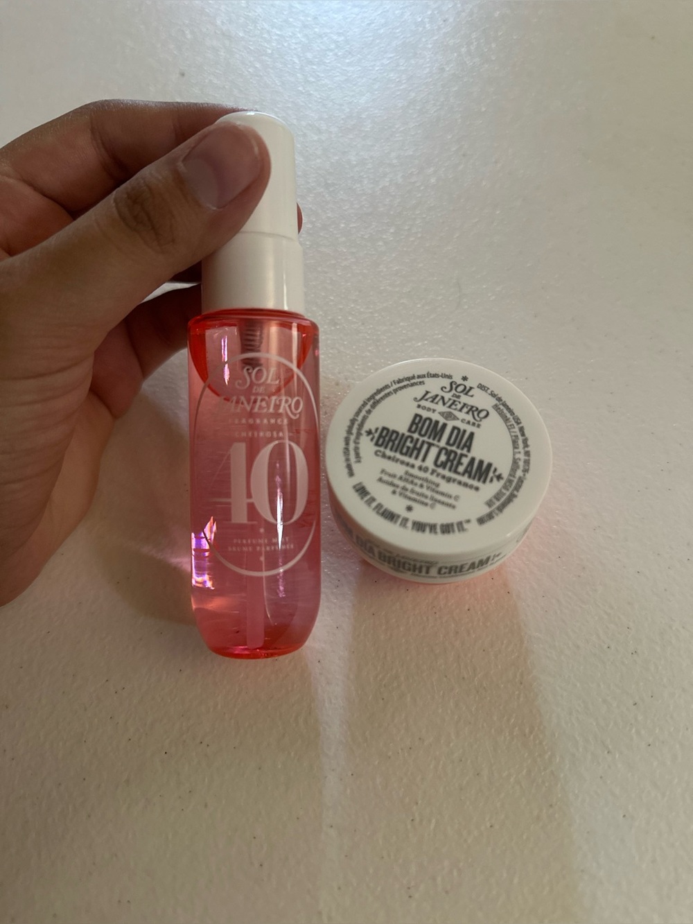 Sol de Janeiro cheirosa 40 body spray 1oz & Bom Dia Bright Cream Travel Size